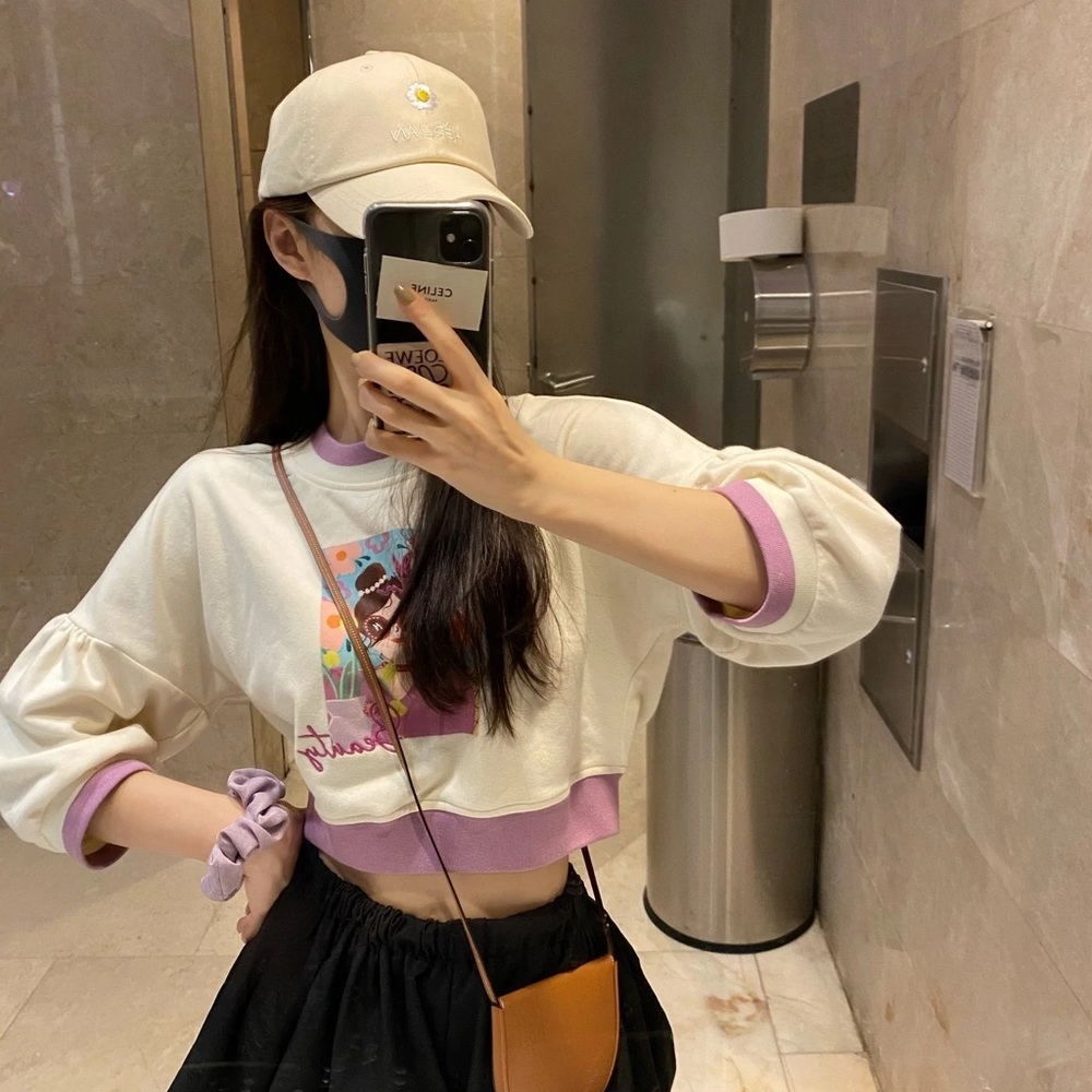 ‘HERLIAN SIS' POP ART SWEATER PINK